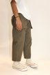 画像9: W-44 Herringbone Cargo Pants Olive (9)