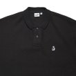 画像2: WAFFLE POLO SHIRT Black (2)