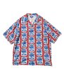 画像1: WEISER Allover Pattern Shirt Red (1)