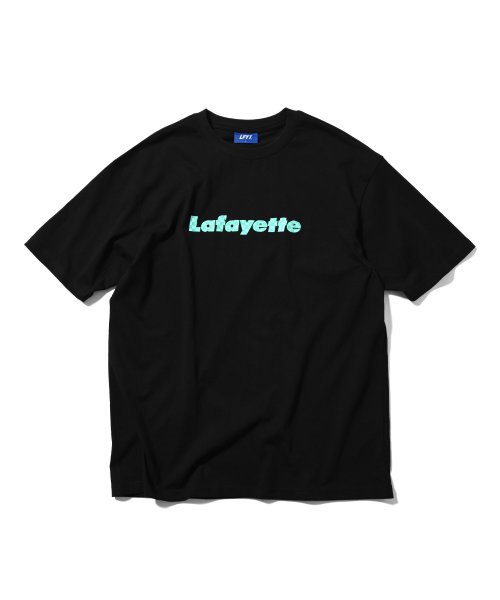画像1: Lafayette Emboss Checker Logo Tee Black (1)
