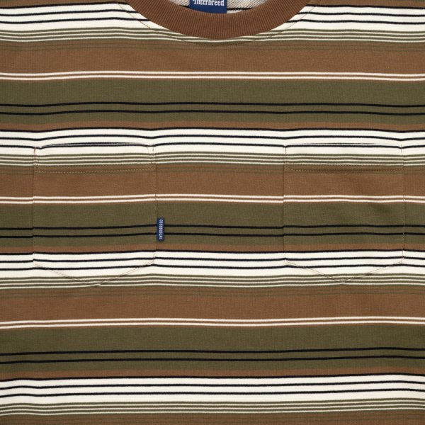 画像3:  French Terry Striped Tee Brown (3)