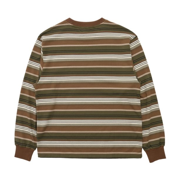 画像7:  French Terry Striped Tee Brown (7)