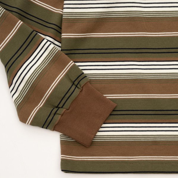 画像6:  French Terry Striped Tee Brown (6)