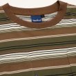画像2:  French Terry Striped Tee Brown (2)