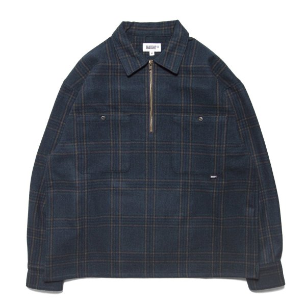 画像1: Flannel Half Zip Shirt Black Watch (1)