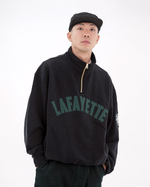 画像8: Arch Logo Halfzip Sweatshirt Black (8)