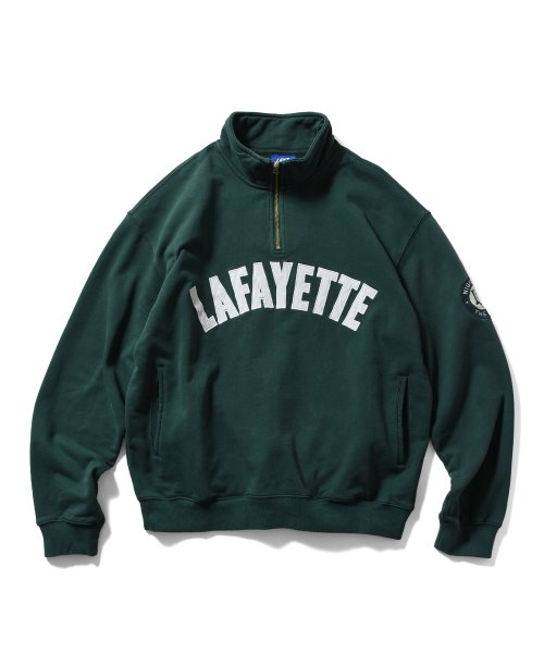 画像1: Arch Logo Halfzip Sweatshirt Green (1)