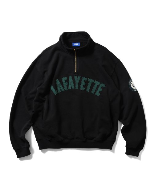画像1: Arch Logo Halfzip Sweatshirt Black (1)