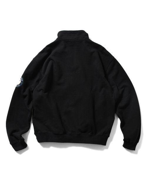 画像6: Arch Logo Halfzip Sweatshirt Black (6)