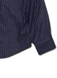 画像4: STRIPE WOOL BASEBALL SHIRT Navy (4)