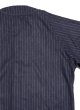画像8: STRIPE WOOL BASEBALL SHIRT Navy (8)