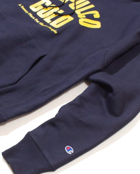 画像3: Arch Logo Hooded Swearshirt Navy (3)