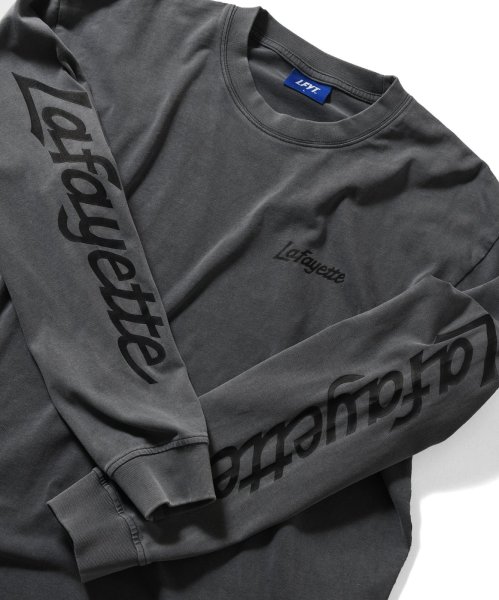 画像3: Sleeve Logo Washed L/S Tee Gray (3)