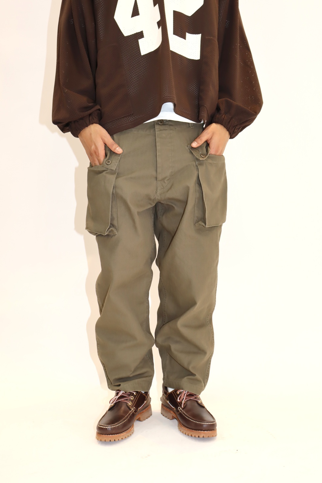 WOODBLOCKから"W-44 Herringbone Cargo Pants"が再入荷しました！！